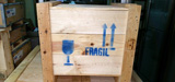 Wooden packing crate